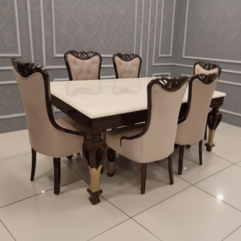 Designer Marble Dining Table Set